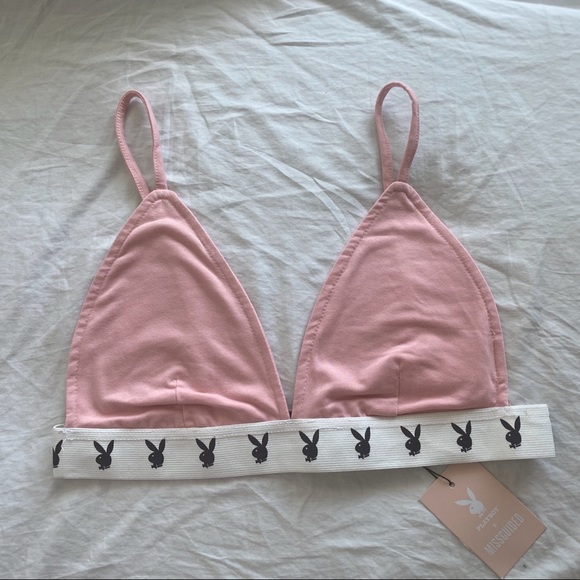 Pink Triangle Bra - Playboy x Missguided - Picture 3 of 4